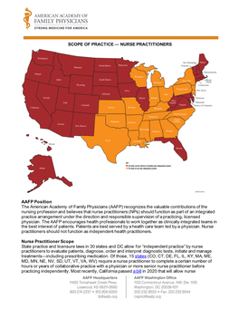 AAFP Backgrounder