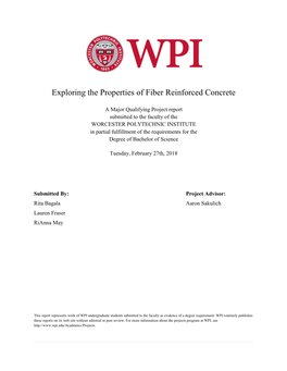 Exploring the Properties of Fiber Reinforced Concrete