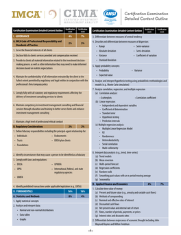 Certification Examination Detailed Content Outline