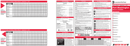 Port Washington Branch Timetable