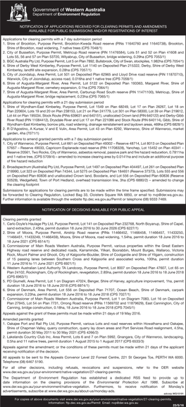 Government of Western Australia Department of Environment Regulation