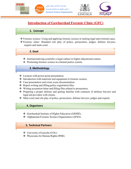 (GFC) Gawharshad Forensic Clinic Introduction Of