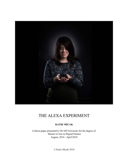 The Alexa Experiment