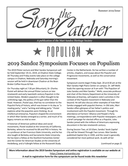 2019 Sandoz Symposium Focuses on Populism