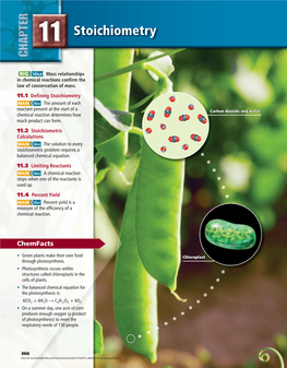 Chapter 11: Stoichiometry