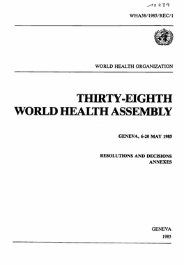 World Health Assembly