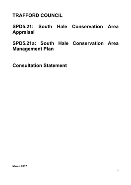 South Hale Conservation Area Management Plan