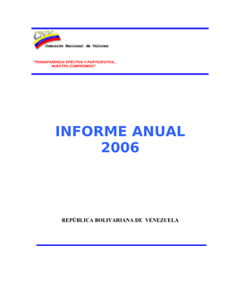 Informe Anual 2006