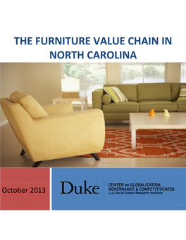 The Furniture Value Chain in North Carolina