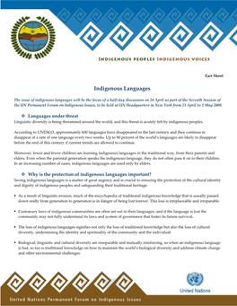 Indigenous Languages