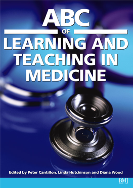 Abc of Learning and Teaching in Medicine