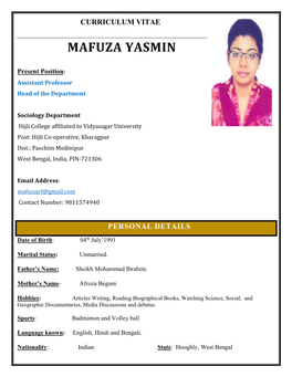 Curriculum Vitae