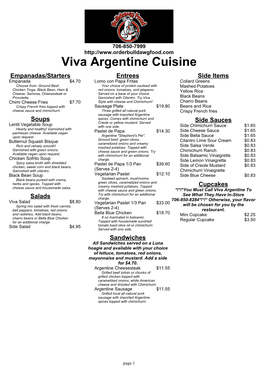 Viva Argentine Cuisine