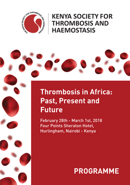 Thrombosis in Africa: Past, Present and Future