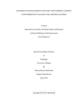 Dynamics of River-Sediment Delivery and Turbidity Current