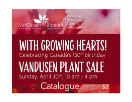 The Vandusen Garden 39Th Annual Plant Sale