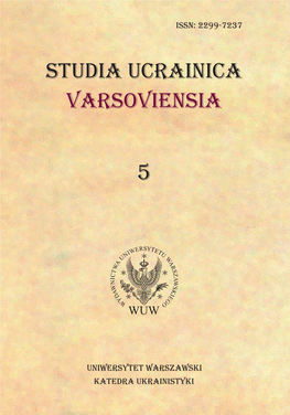Studia Ucrainica Varsoviensia 2017/5