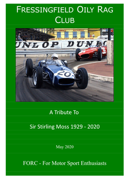 Sir Stirling Moss 1929 - 2020