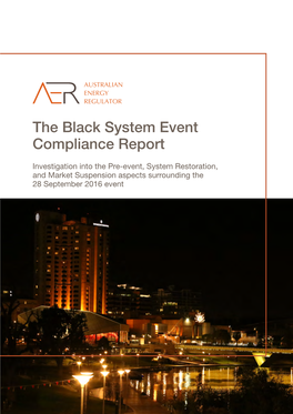 The Black System Event Compliance Report