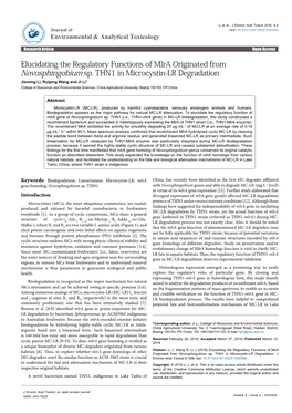 Elucidating the Regulatory Functions of Mlra Originated from Novosphingobium Sp