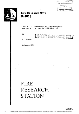 Fire Research Station