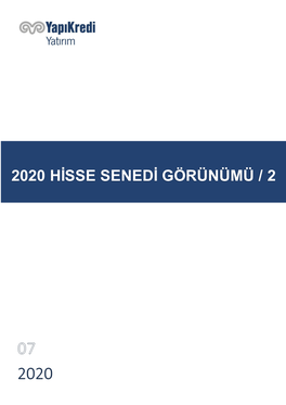 2020 Hisse Senedi Görünümü / 2