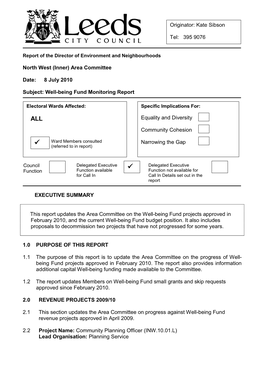 Well-Being Fund Monitoring Report.Pdf