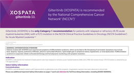 Is Recommended by the National Comprehensive Cancer Network® (NCCN ®)1