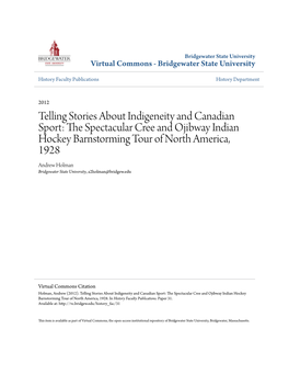 Telling Stories About Indigeneity and Canadian Sport