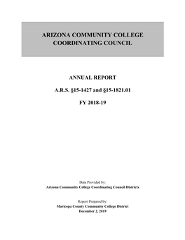 Arizona Community College Coordinating Council