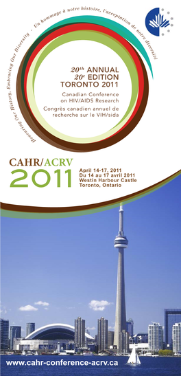 CAHR 2011 Conference Program