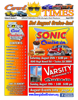 Cruise-In August Events
