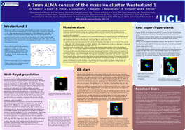 A 3Mm ALMA Census of the Massive Cluster Westerlund 1 1 2 1 3 4 5 6 2 D
