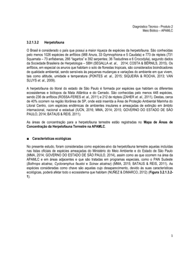 Herpetofauna Terrestre Estão Registradas No Mapa De Áreas De Concentração Da Herpetofauna Terrestre Na APAMLC