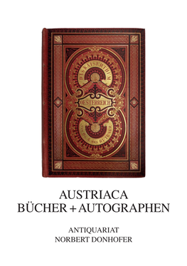 Austriaca Bücher + Autographen