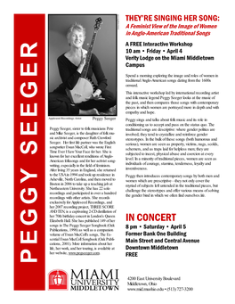 Peg Seeger Flyer