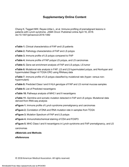 Immune Profiling of Premalignant Lesions in Patients with Lynch Syndrome