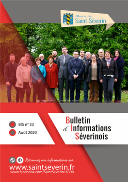 « Bulletin D’Informations Séverinois N°33 », Édité Par La Mairie De Saint-Séverin