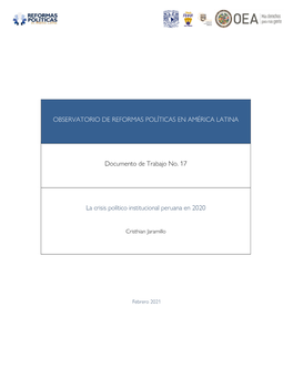 La Crisis Político Institucional Peruana En 2020