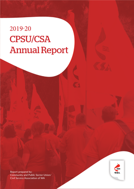 2019-20 CPSU/CSA Annual Report