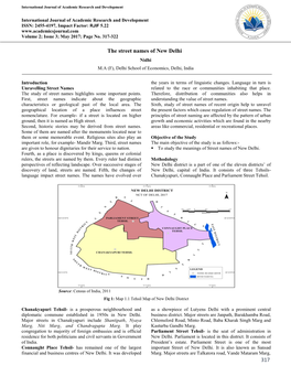 317 the Street Names of New Delhi