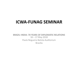 Seminar Brazil–India
