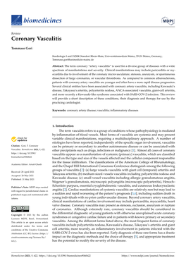 Coronary Vasculitis