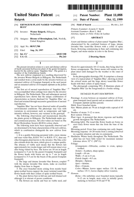 United States Patent (19) 11 Patent Number: Plant 11,088 Ruigrok (45) Date of Patent: Oct