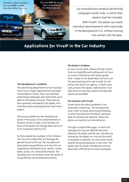 Vivaip & the Car Industry