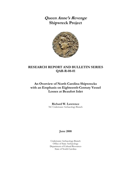 An Overview of NC Shipwrecks with an Emphasis on Eighteenth-Century