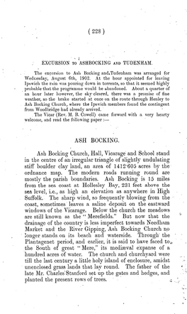 ( 228 ) ASH BUCKING. Ash Bocking Church, Hall