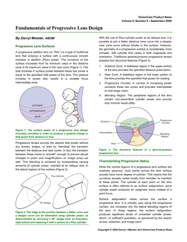 Fundamentals of Progressive Lens Design