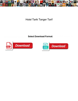 Hotel Tarik Tanger Tarif