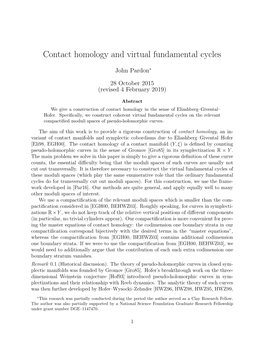 Contact Homology and Virtual Fundamental Cycles